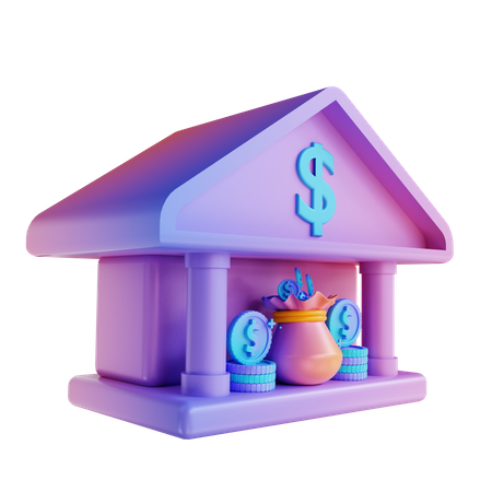 Bank  3D Illustration