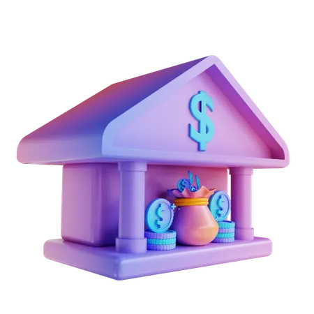 Bank  3D Illustration