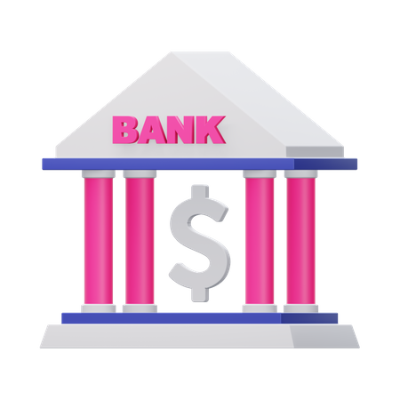 Bank  3D Illustration