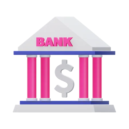 Bank  3D Illustration