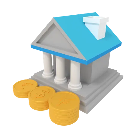 3 D Illustration Of Banking Finance 3D Icon