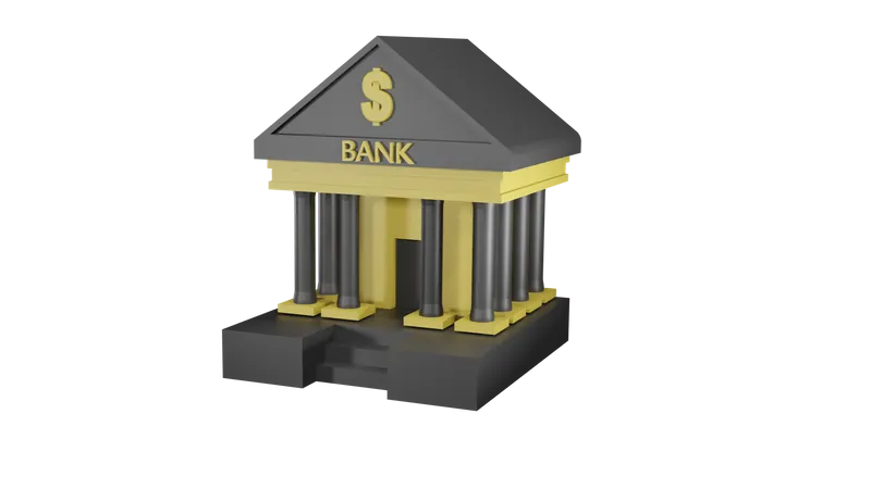Bank 3D Icon