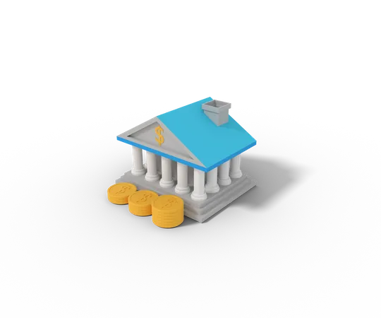 Bank 3D Icon