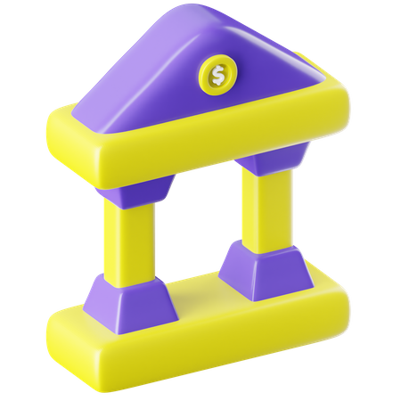 Bank  3D Icon