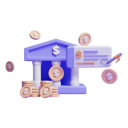 3 D Money Saving Back Concept Icon Or 3 D Online Money Saving On Back Concept Icon Or 3 D Online Bank 3D Icon