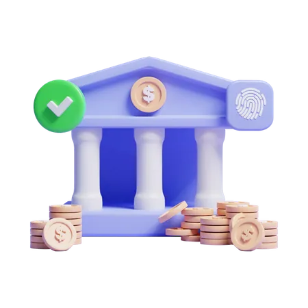3 D Online Bank Money Deposit And Withdrawal Report Concept Icon Or 3 D Bank Money Management Report 3D Icon