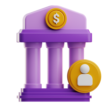 Bank Account  3D Icon