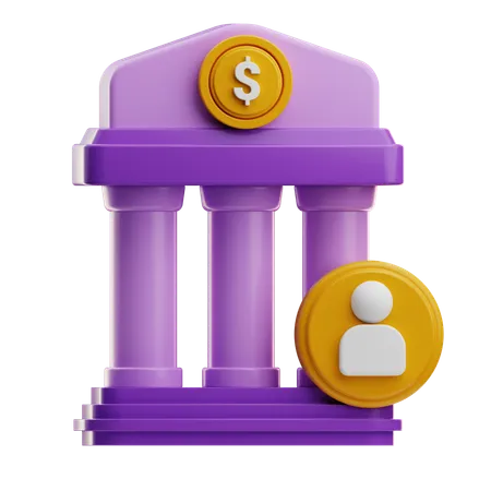 Bank Account  3D Icon