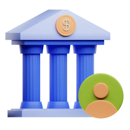 Bank Account  3D Icon