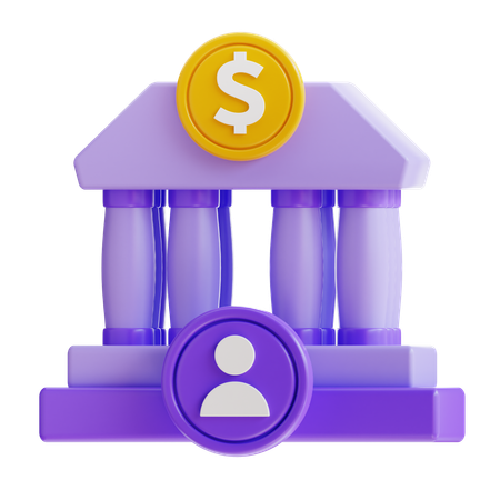 Bank Account  3D Icon
