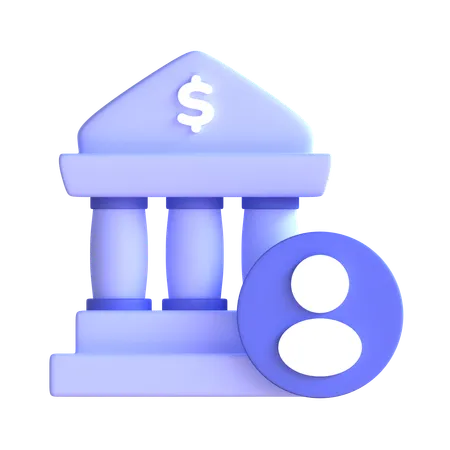 Bank Account In 3 D Illustration 3D Icon