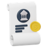 bank transaction 3d logo