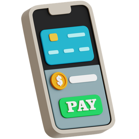 Bank App Pay QR  3D Icon