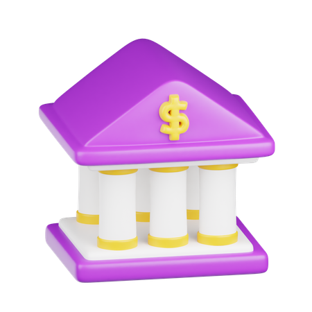 Bank Architecture  3D Icon