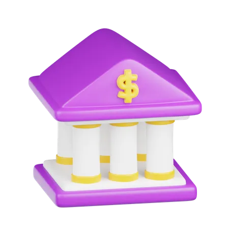 Bank Architecture  3D Icon