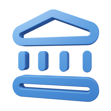 Bank Architecture  3D Icon