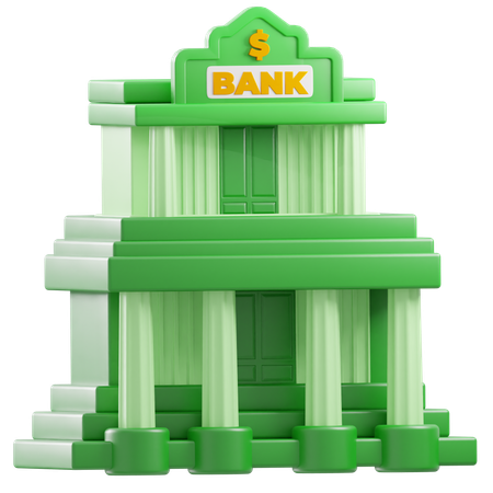 Bank Architecture  3D Icon