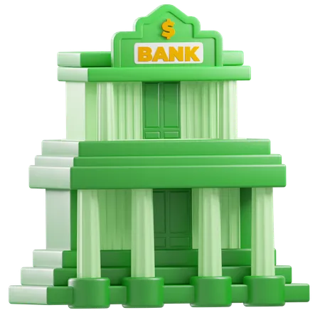 Bank Architecture  3D Icon