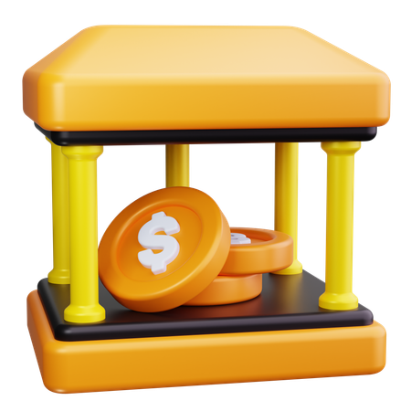 Bank Architecture  3D Icon
