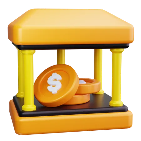 Bank Architecture  3D Icon