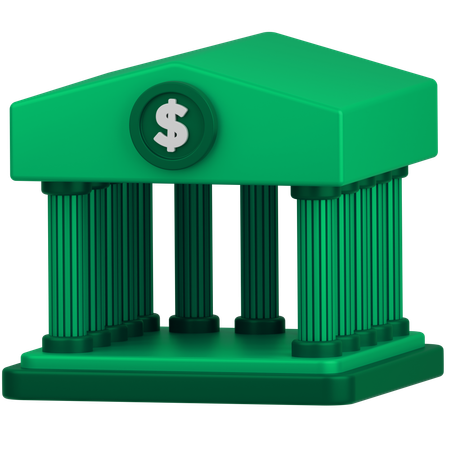 Bank Architecture  3D Icon