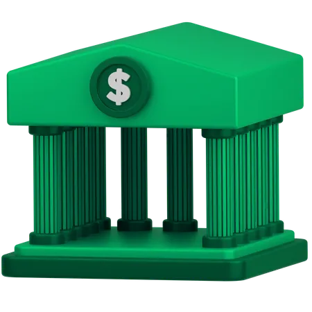 Bank Architecture  3D Icon