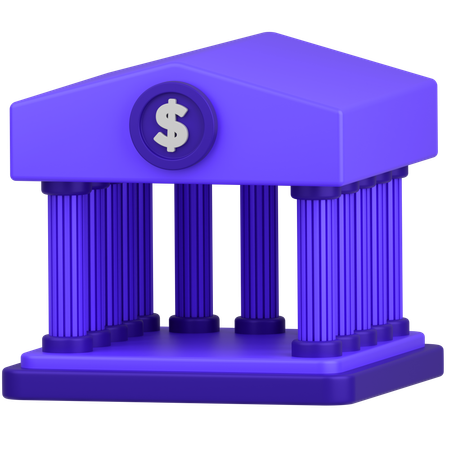 Bank Architecture  3D Icon