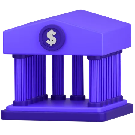 Bank Architecture  3D Icon