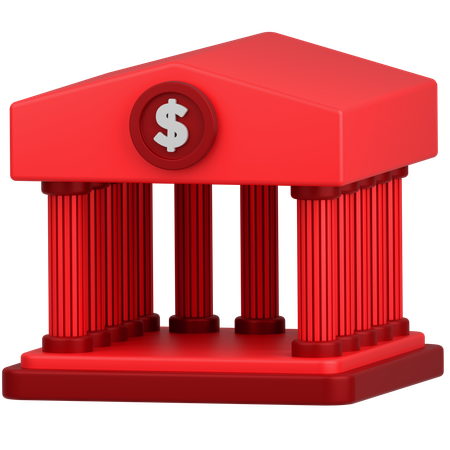 Bank Architecture  3D Icon