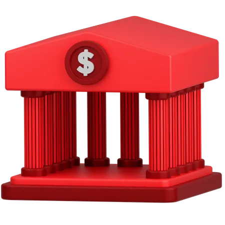 Bank Architecture  3D Icon