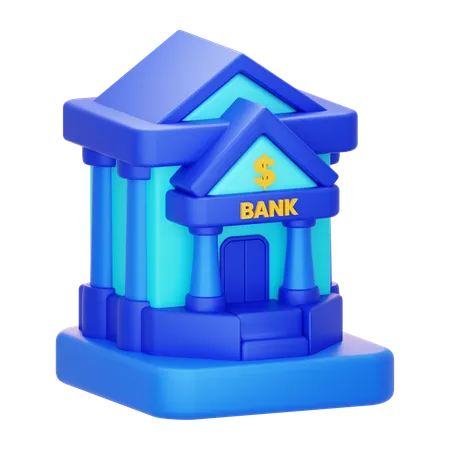 Bank Architecture  3D Icon