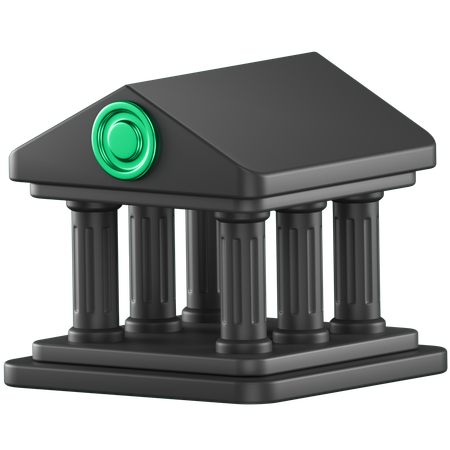 Bank Architecture  3D Icon