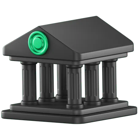 Bank Architecture  3D Icon