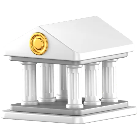 Bank Architecture  3D Icon