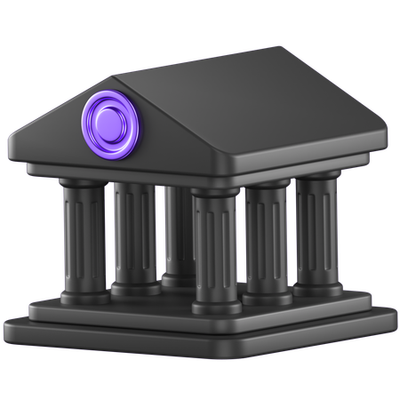Bank Architecture  3D Icon