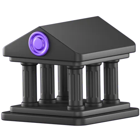 Bank Architecture  3D Icon