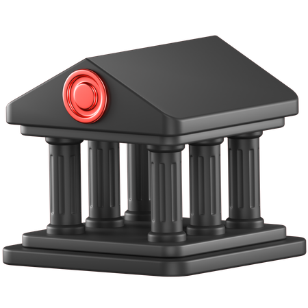 Bank Architecture  3D Icon