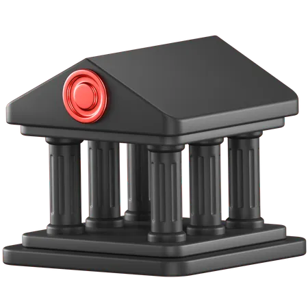 Bank Architecture  3D Icon
