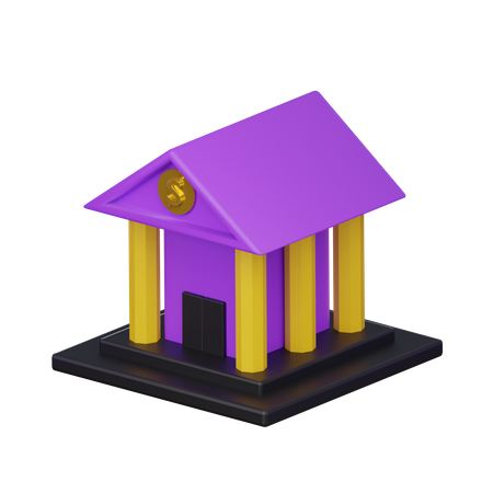 Bank Architecture  3D Icon