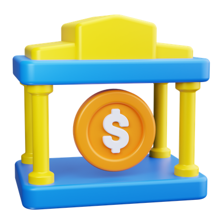 Bank Architecture  3D Icon