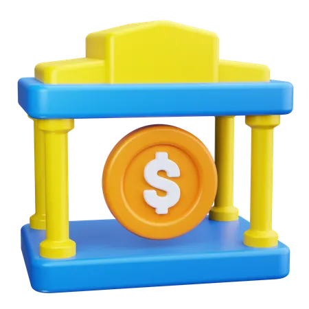 Bank Architecture  3D Icon