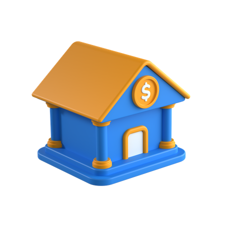 Bank Architecture  3D Icon