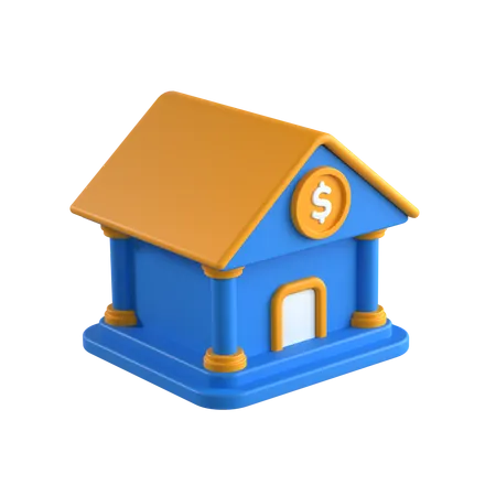 Bank Architecture  3D Icon