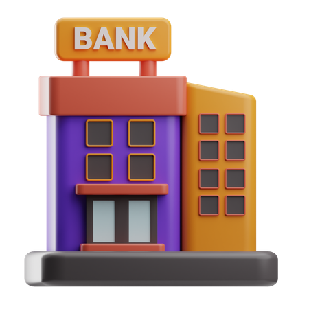 Bank Architecture  3D Icon