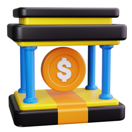 Bank Architecture  3D Icon