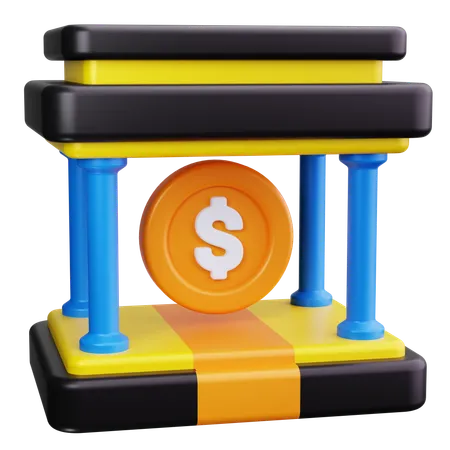 Bank Architecture  3D Icon