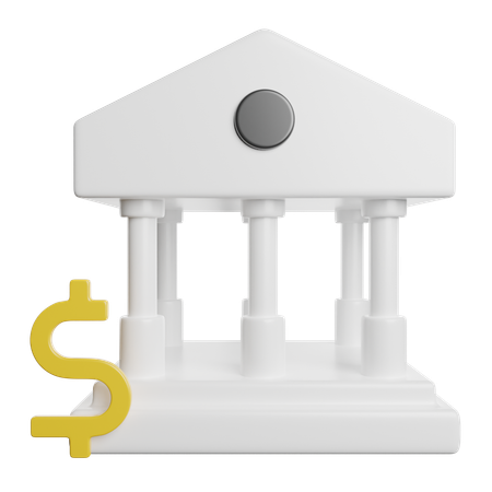 Bank Architecture  3D Icon