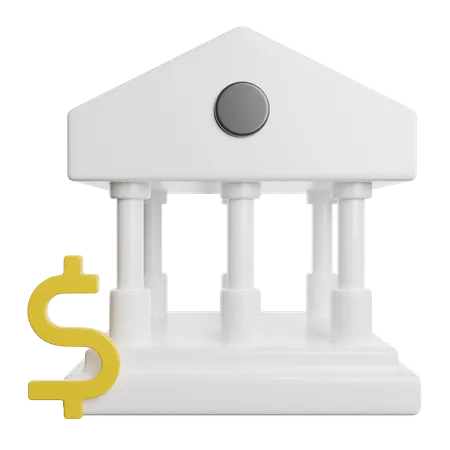 Bank Architecture  3D Icon