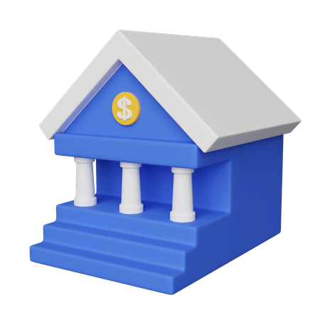 Bank Architecture  3D Icon