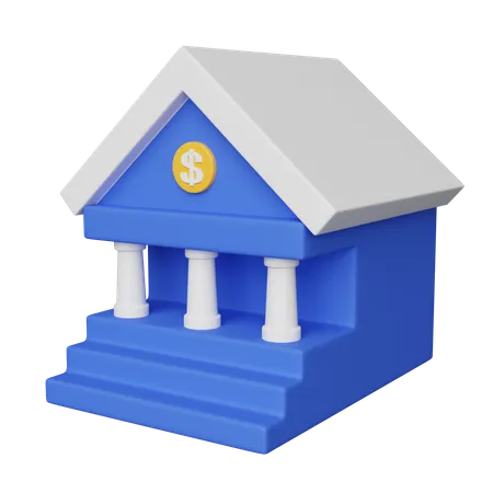 Bank Architecture  3D Icon